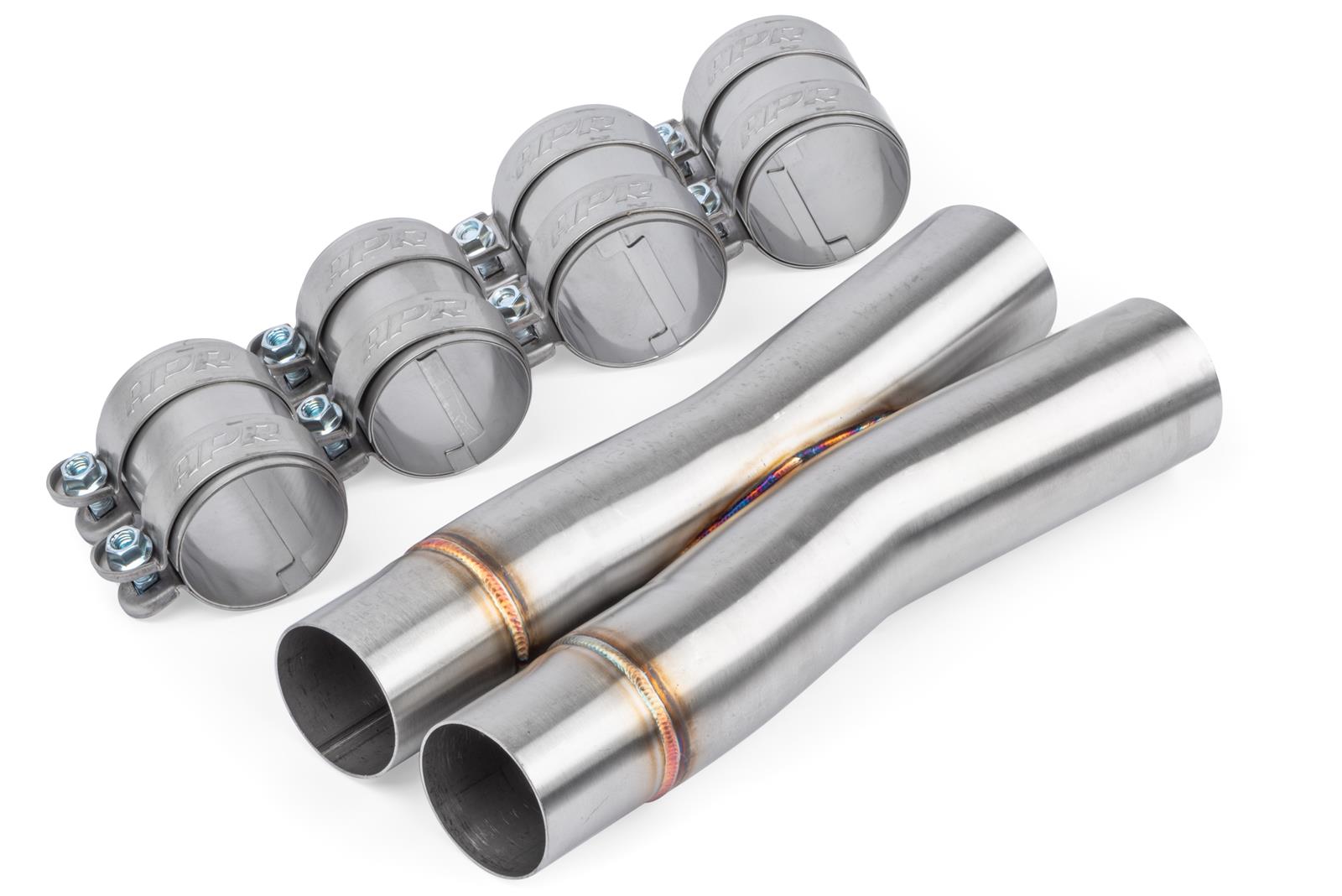 APR X-Pipes CBK0027 Exhaust Crossover Pipes, X-Pipes, Stainless Steel, Brushed, 3.00 in. Inlets, 2.75 in. Outlets, Audi, Each thumbnail 4