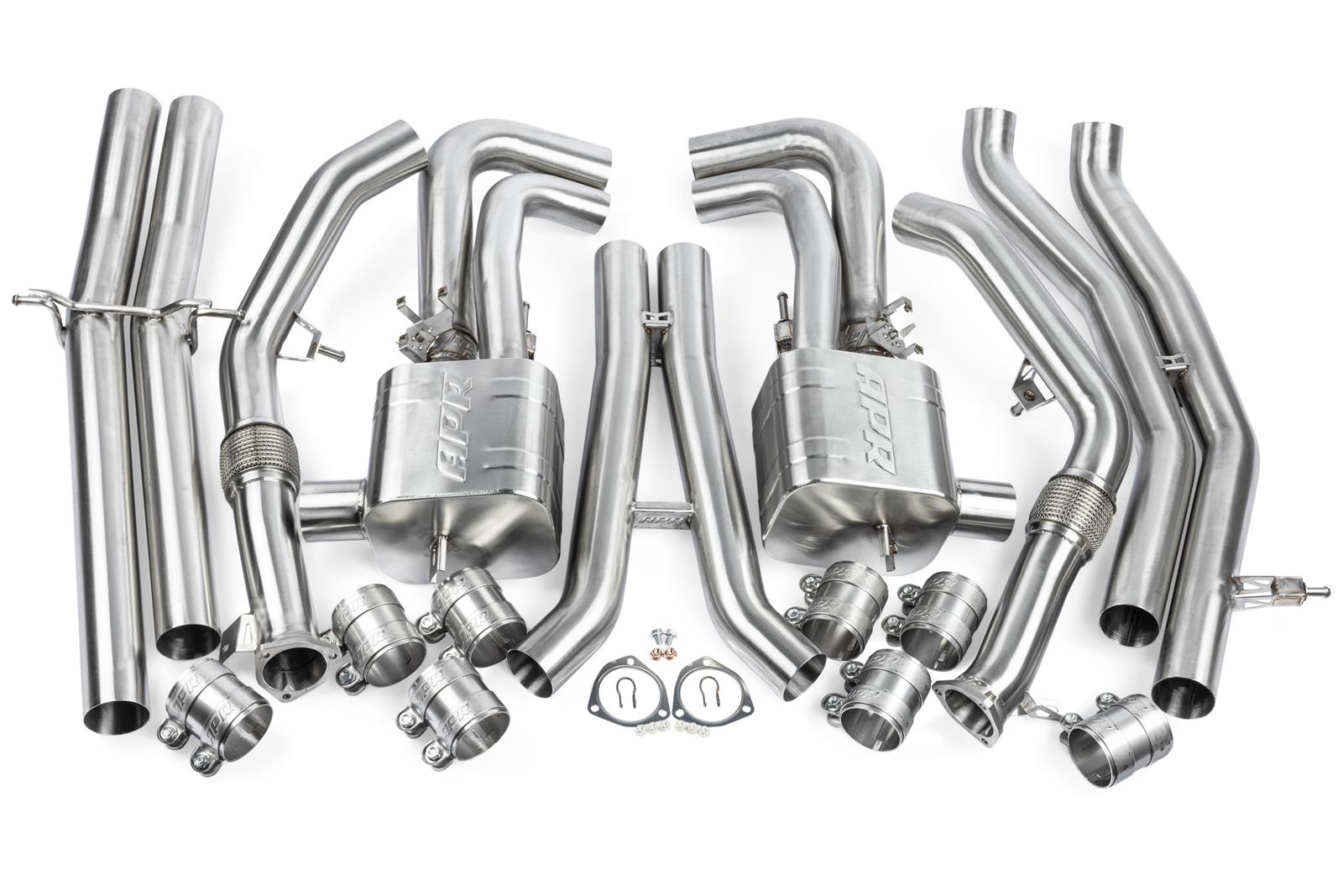 APR Cat-Back Exhaust Systems CBK0051 System, Catback, 304 Stainless Steel, Brushed, Split Rear Exit, Audi, Kit thumbnail 5