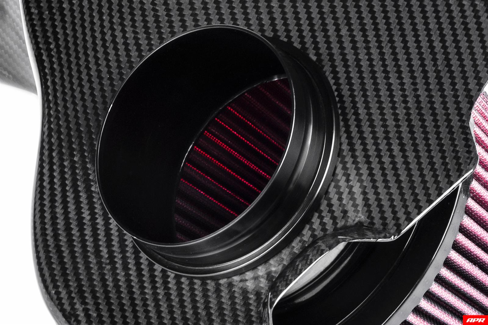 APR Open Carbon Fiber Intake Systems CI100037 Air Kit, Open, Fiber, Red Filter, Audi, 3.0L, Kit thumbnail 2