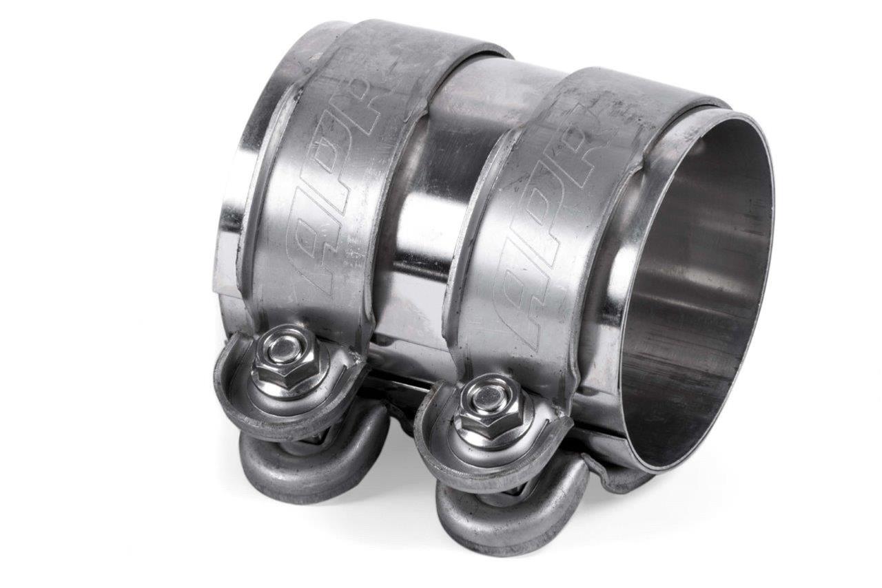 APR Slip Clamps EXH0122 Exhaust Clamps, Clamps, Band Clamp, Butt Joint, Stainless Steel, Natural, 3.00 in. Pipe Diameter, AWD Vehicles Only, Audi, Volkswagen, Each