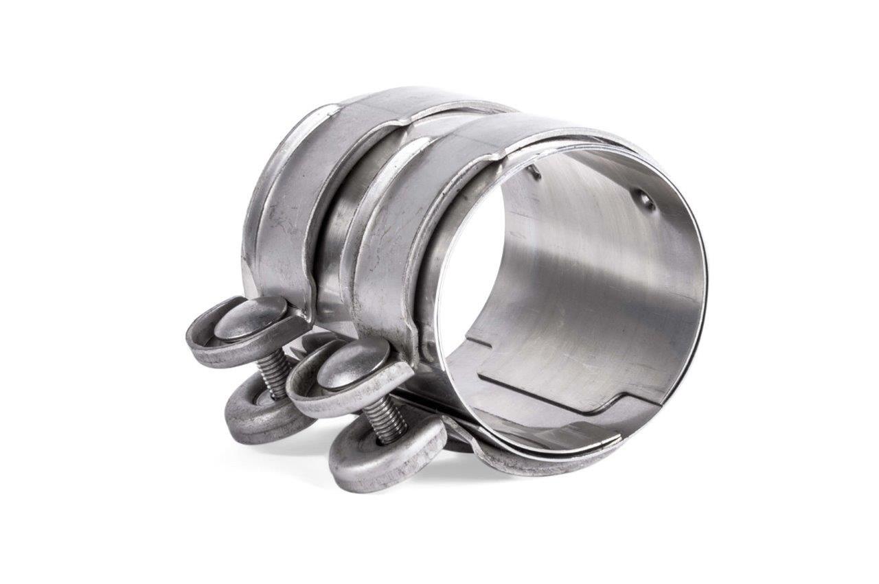 APR Slip Clamps EXH0122 Exhaust Clamps, Clamps, Band Clamp, Butt Joint, Stainless Steel, Natural, 3.00 in. Pipe Diameter, AWD Vehicles Only, Audi, Volkswagen, Each thumbnail 3