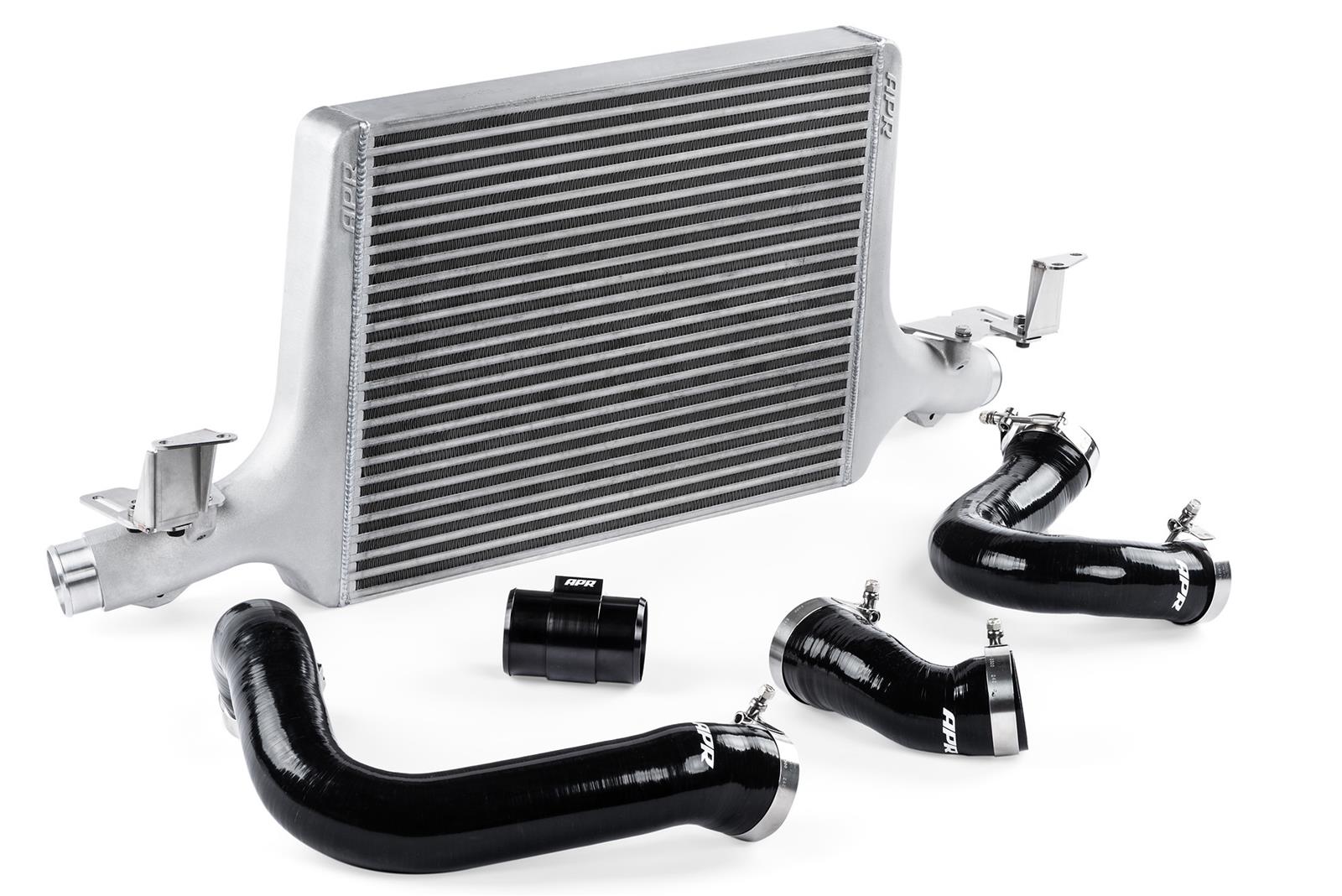 APR Intercooler Systems IC100023 Intercoolers, Air-to-air, Aluminum, Natural, Pipe, Mounting Brackets, Audi, 3.0L, Kit thumbnail 3