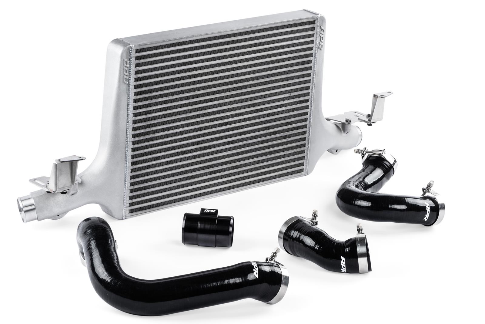 APR Intercooler Systems IC100023 Intercoolers, Air-to-air, Aluminum, Natural, Pipe, Mounting Brackets, Audi, 3.0L, Kit thumbnail 2