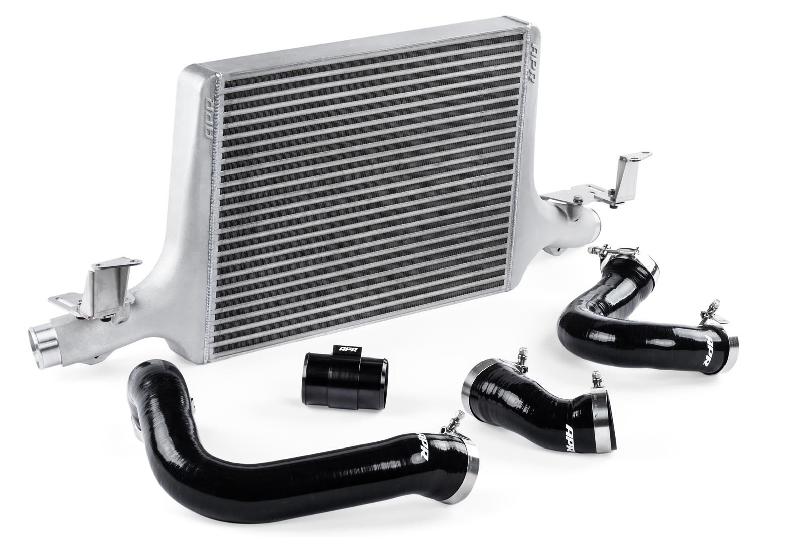 APR Intercooler Systems IC100026 Intercooler, Aluminum, Natural Finish, Pipes, Silicon, Black, Audi, Kit thumbnail 5