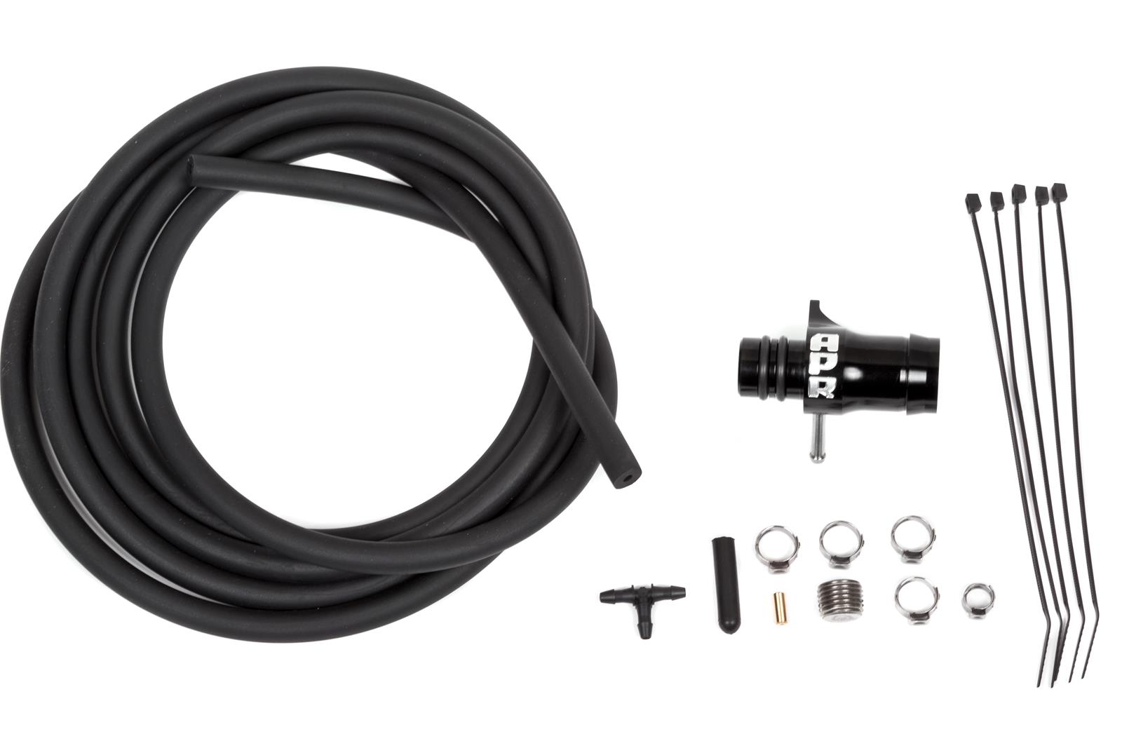 APR Boost Tap Adapter Kits MS100030 Tee Fittings, Kit, Aluminum Black Tap, O-Rings, Threaded PCV Plug, 8 ft, High Pressure Hose, T Junction, Audi, Volkswagen, Kit