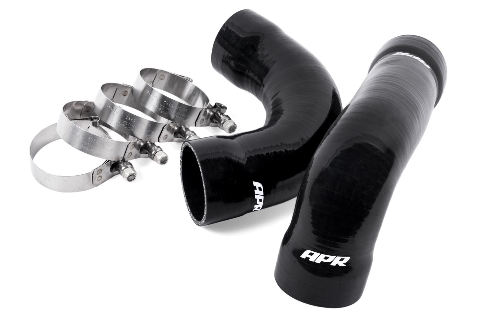 APR Intercooler Hose Kits MS100114 Hoses and Couplers, Black Silicone Hoses, Stainless Steel Clamps, T-bolt Style, Audi, Volkswagen, 1.8L, 2.0L, Kit