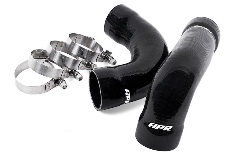 APR Intercooler Hose Kits MS100114 Hoses and Couplers, Black Silicone Hoses, Stainless Steel Clamps, T-bolt Style, Audi, Volkswagen, 1.8L, 2.0L, Kit thumbnail 2