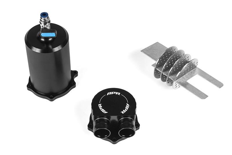 APR Catch Cans MS100124 Oil Cans, Round, Aluminum, Black, Volkswagen, 2.0L, Kit thumbnail 3