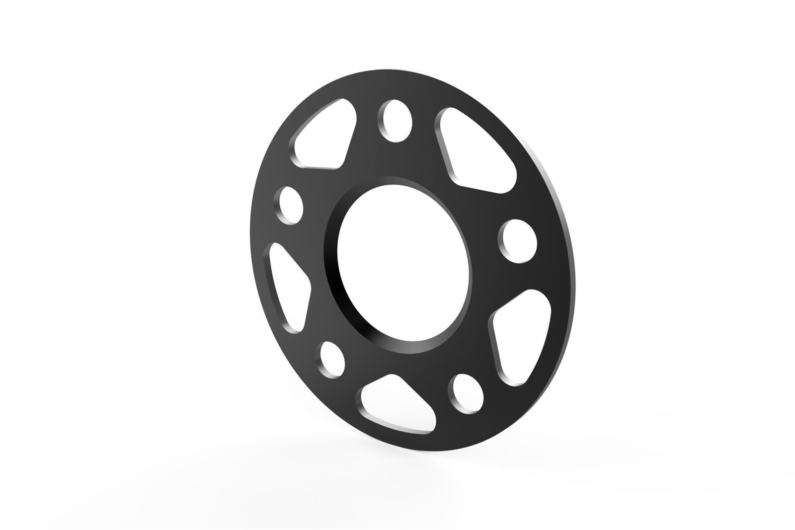 APR 0.157 inch Wheel Spacers MS100151 Spacers, in. Thickness, 2.50 in. Center Bore Diameter, Aluminum, Black, 5 x 112mm Bolt Circle, for Lamborghini, Audi, Volkswagen, Pair thumbnail 3