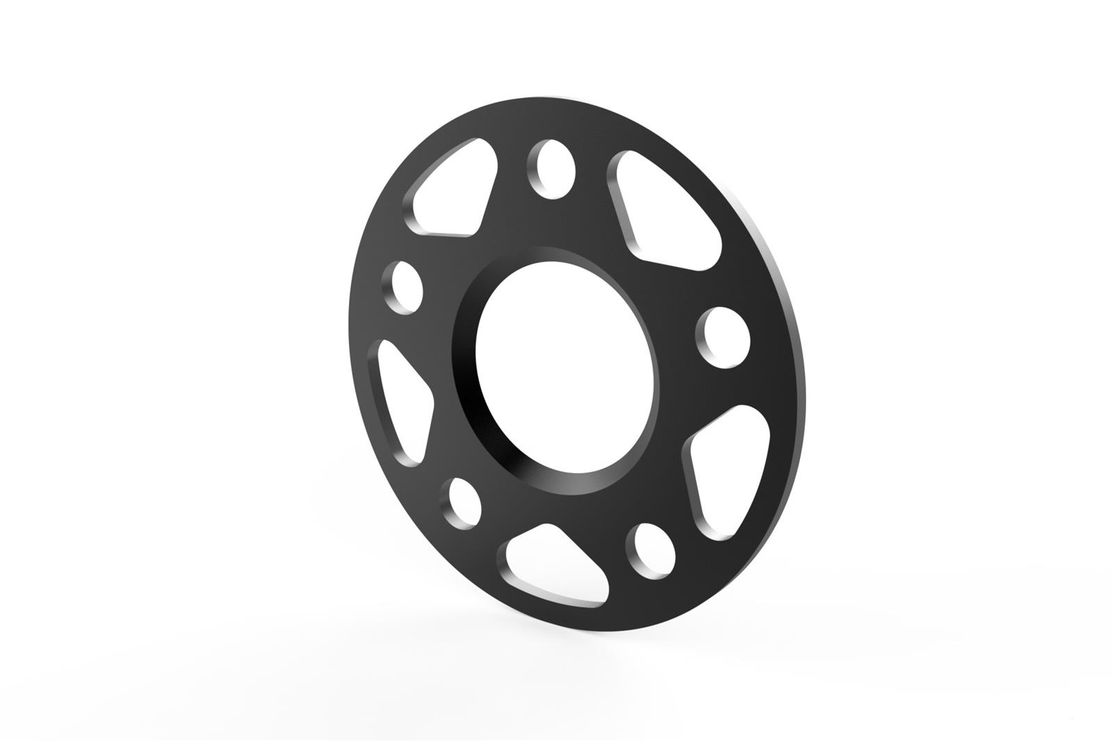 APR 0.197 inch Wheel Spacers MS100152 Spacers, in. Thickness, 2.50 in. Center Bore Diameter, Aluminum, Black, 5 x 112mm Bolt Circle, for Lamborghini, Audi, Volkswagen, Pair thumbnail 3