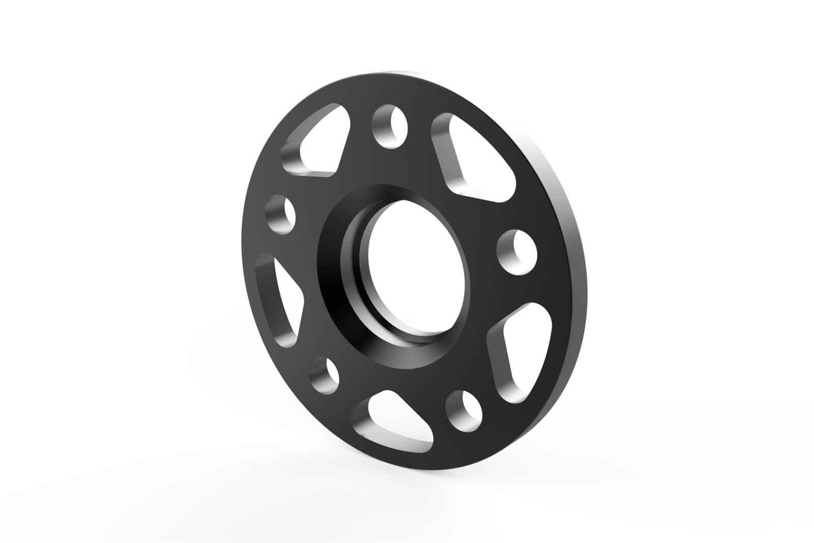 APR 0.472 inch Wheel Spacers MS100157 Spacers, in. Thickness, 2.50 in. Center Bore Diameter, Aluminum, Black, 5 x 112mm Bolt Circle, for Lamborghini, Audi, Volkswagen, Pair thumbnail 3