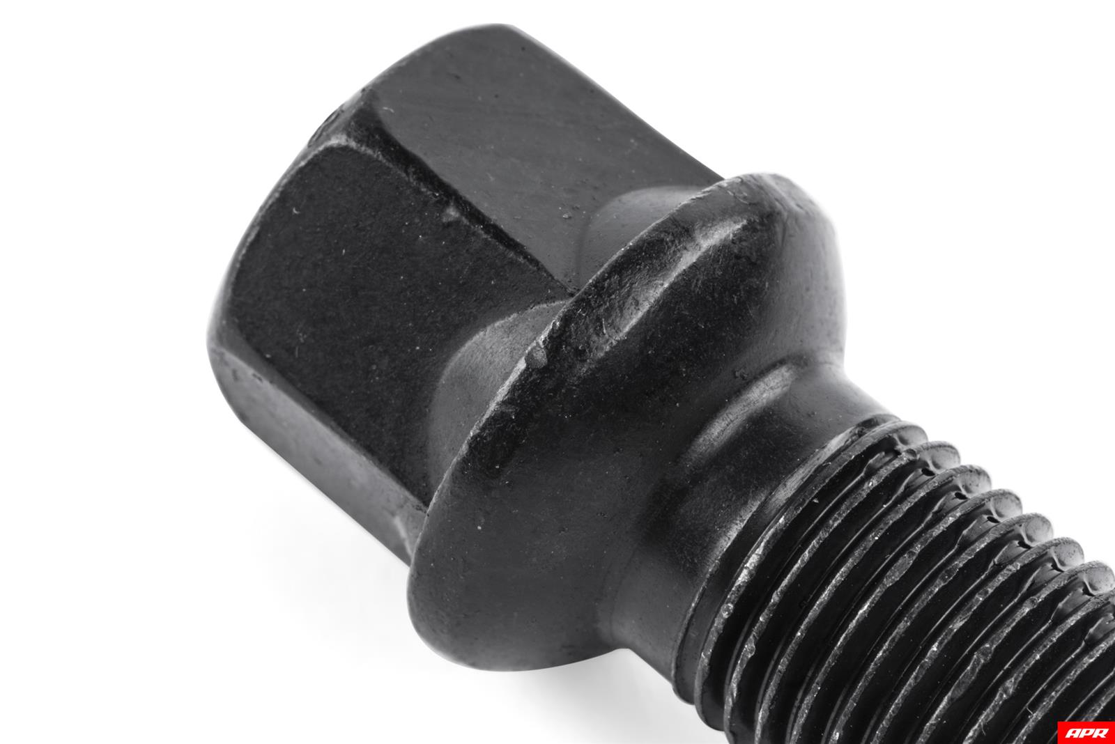 APR Lug Bolts MS100171 Bolts, 27mm Length, Ball Seat, Hex Head, Steel, Black Zinc, Audi, Volkswagen, Set of 10 thumbnail 2