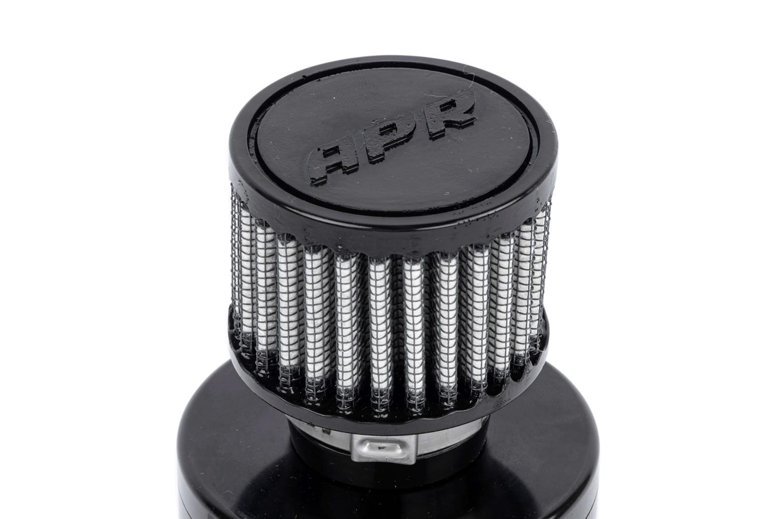 APR Transmission Catch Cans MS100187 Overflow and Recovery Tanks, Cans, Recirculating, Cylindrical, Aluminum, Black, Bolt-in, Audi, 2.5L, Kit thumbnail 3
