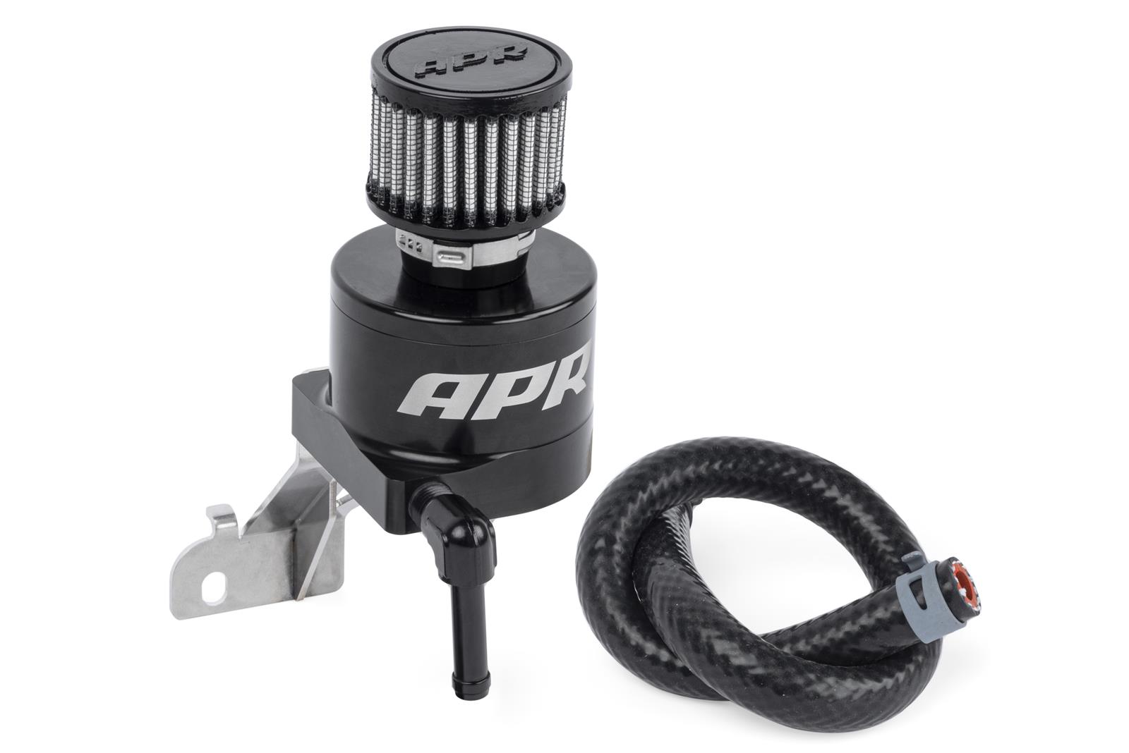 APR Transmission Catch Cans MS100187 Overflow and Recovery Tanks, Cans, Recirculating, Cylindrical, Aluminum, Black, Bolt-in, Audi, 2.5L, Kit thumbnail 6