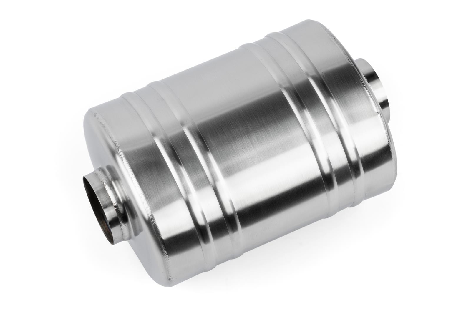 APR Premium Sound Absorption 304 Stainless Steel 3 Inch Muffler MUH0014 Muffler, Absorption, in Center Inlet/3 in. Center Outlet, Steel, Brushed, Universal, Each