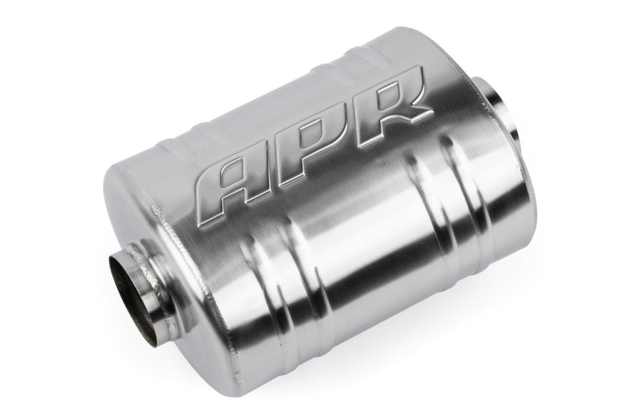 APR Premium Sound Absorption 304 Stainless Steel 3 Inch Muffler MUH0014 Muffler, Absorption, in Center Inlet/3 in. Center Outlet, Steel, Brushed, Universal, Each thumbnail 3