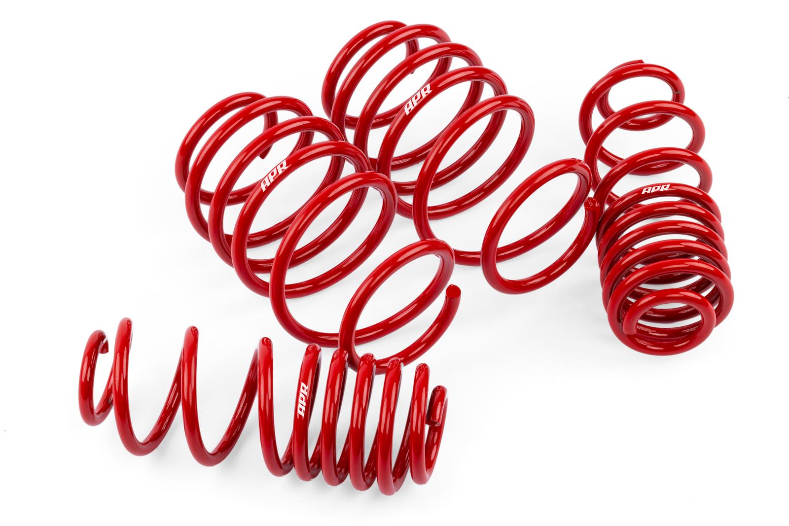 APR Roll-Control Lowering Springs SUS00014 Springs, Front and Rear, Red Powdercoated, Volkswagen, Set of 4 thumbnail 2
