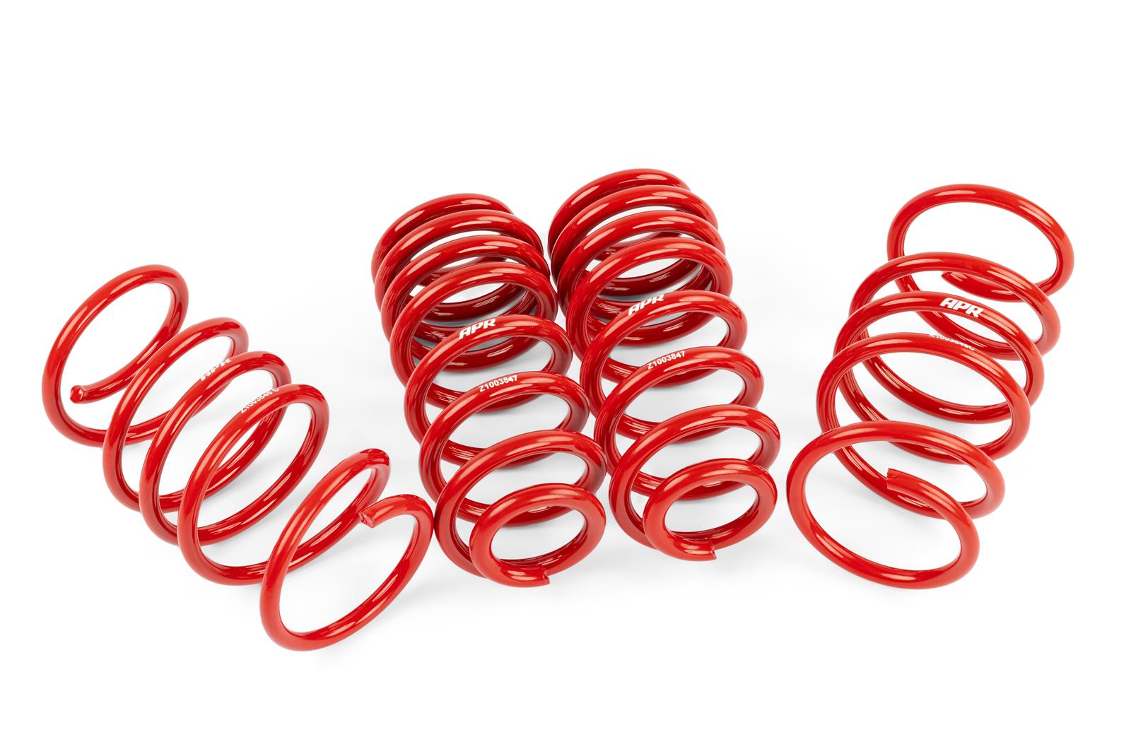 APR Roll-Control Lowering Springs SUS00016 Springs, Front and Rear, Red Powdercoated, Volkswagen, Set of 4 thumbnail 2