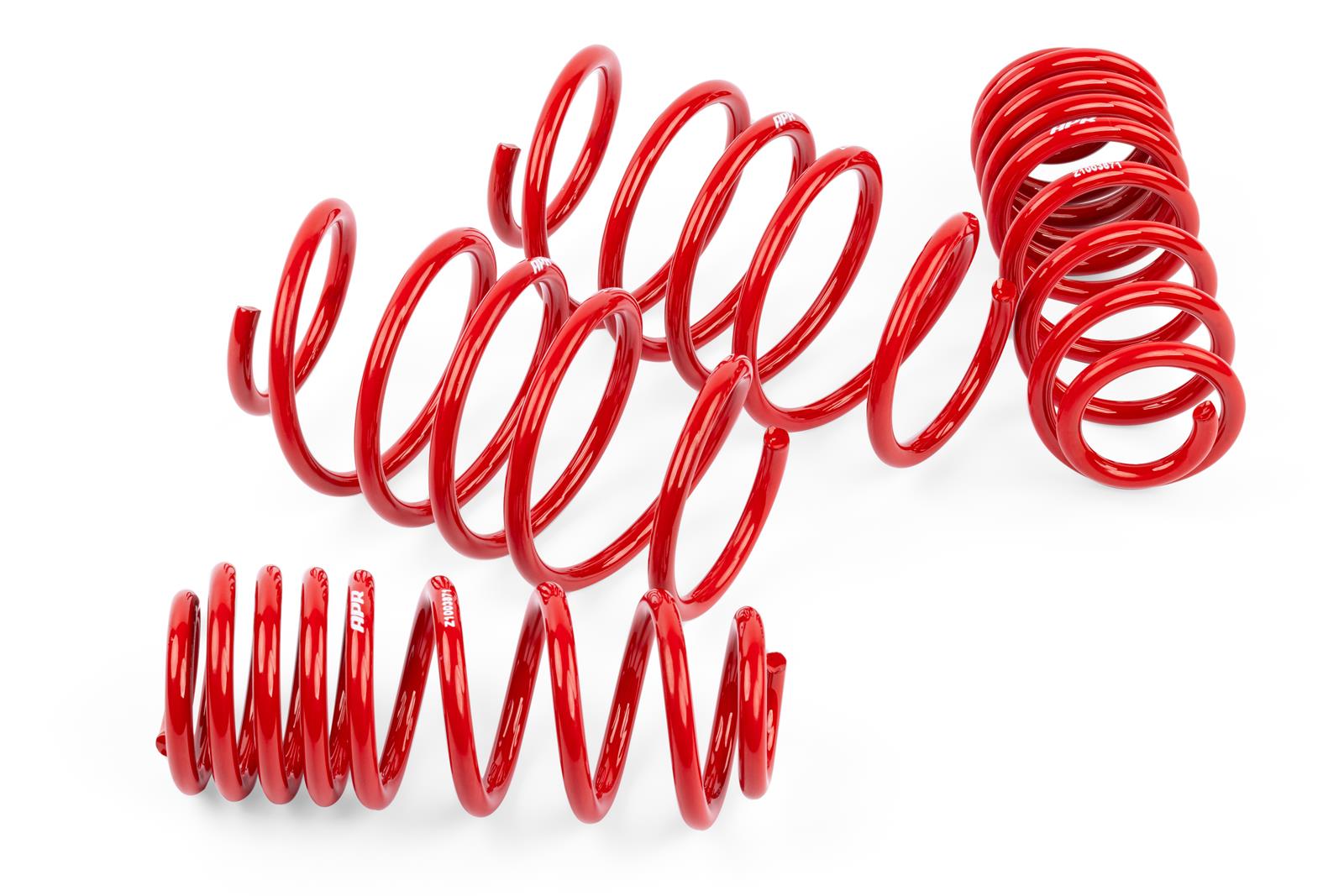 APR Roll-Control Lowering Springs SUS00021 Springs, Front and Rear, Red Powdercoated, Volkswagen, Set of 4 thumbnail 2
