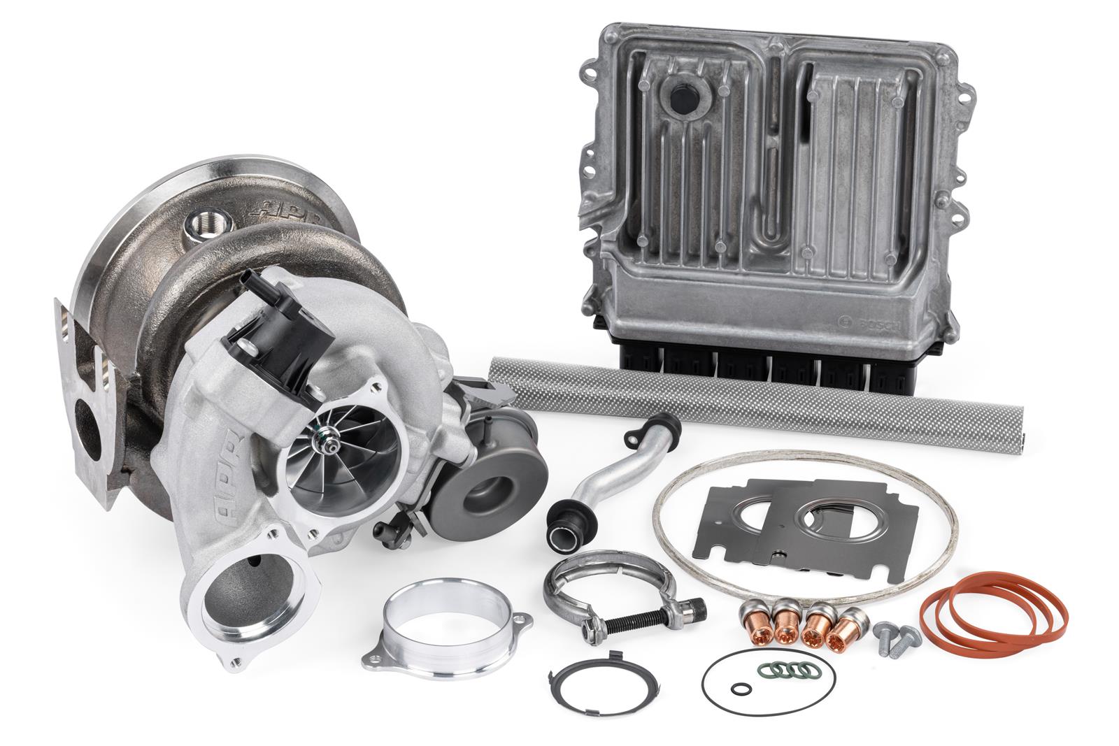 APR DTR8868 Turbocharger Systems T4100001 Systems, 0.65 A/R Billet Aluminum Compressor, 0.83 A/R Stainless Steel Turbine, Internal WG Actuator, ECU Upgrade, Hardware, Audi, Kit