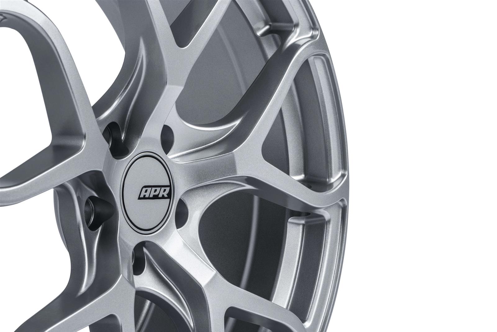 APR A01 Flow-Formed Hyper Silver Wheels 19x8.5 Wheel, Flow Formed, Aluminum, Silver, Satin, 19 in. x 8.5 in., +45mm Offset, 5 x 112mm Bolt Pattern, Each thumbnail 9