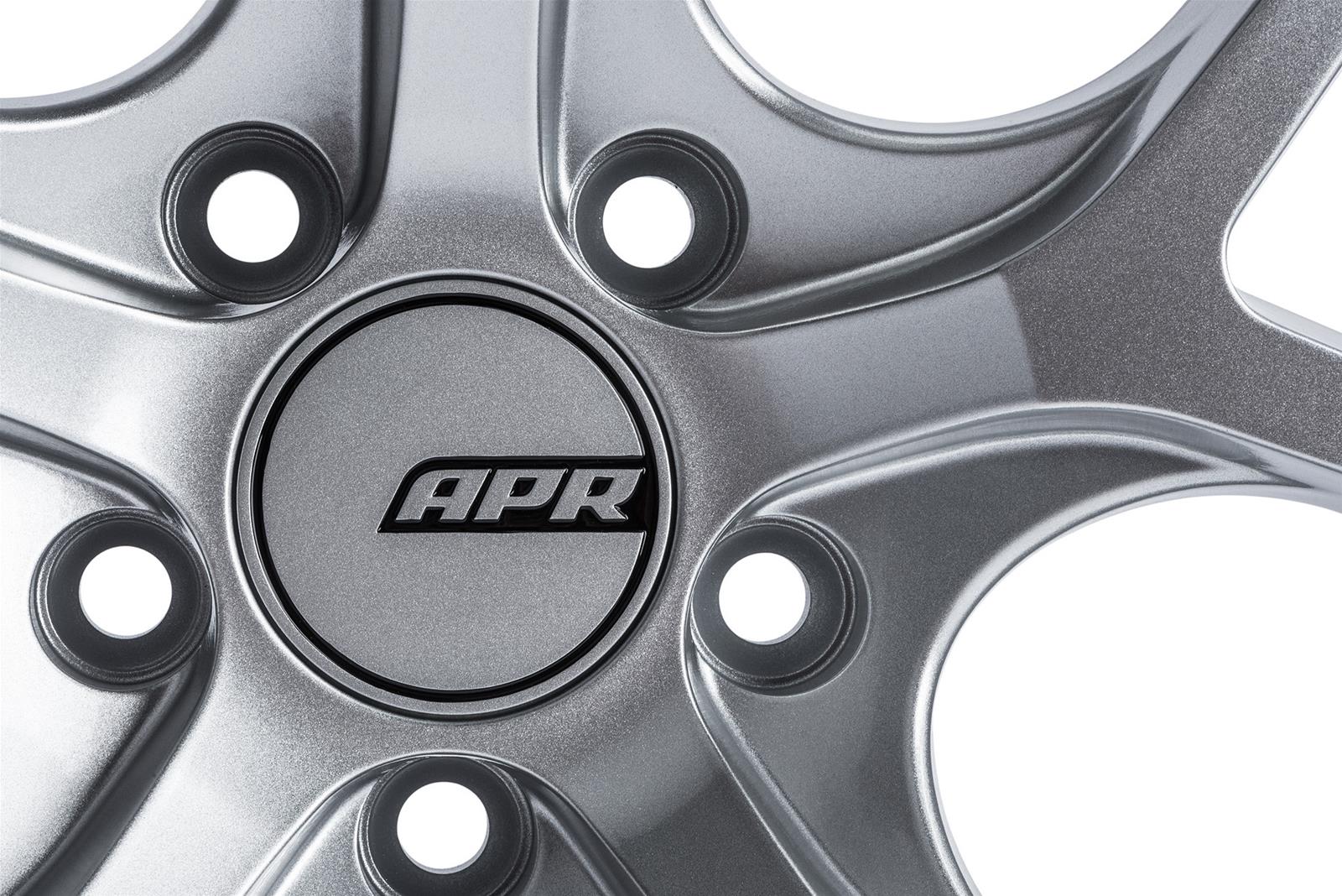 APR A01 Flow-Formed Hyper Silver Wheels 19x8.5 Wheel, Flow Formed, Aluminum, Silver, Satin, 19 in. x 8.5 in., +45mm Offset, 5 x 112mm Bolt Pattern, Each