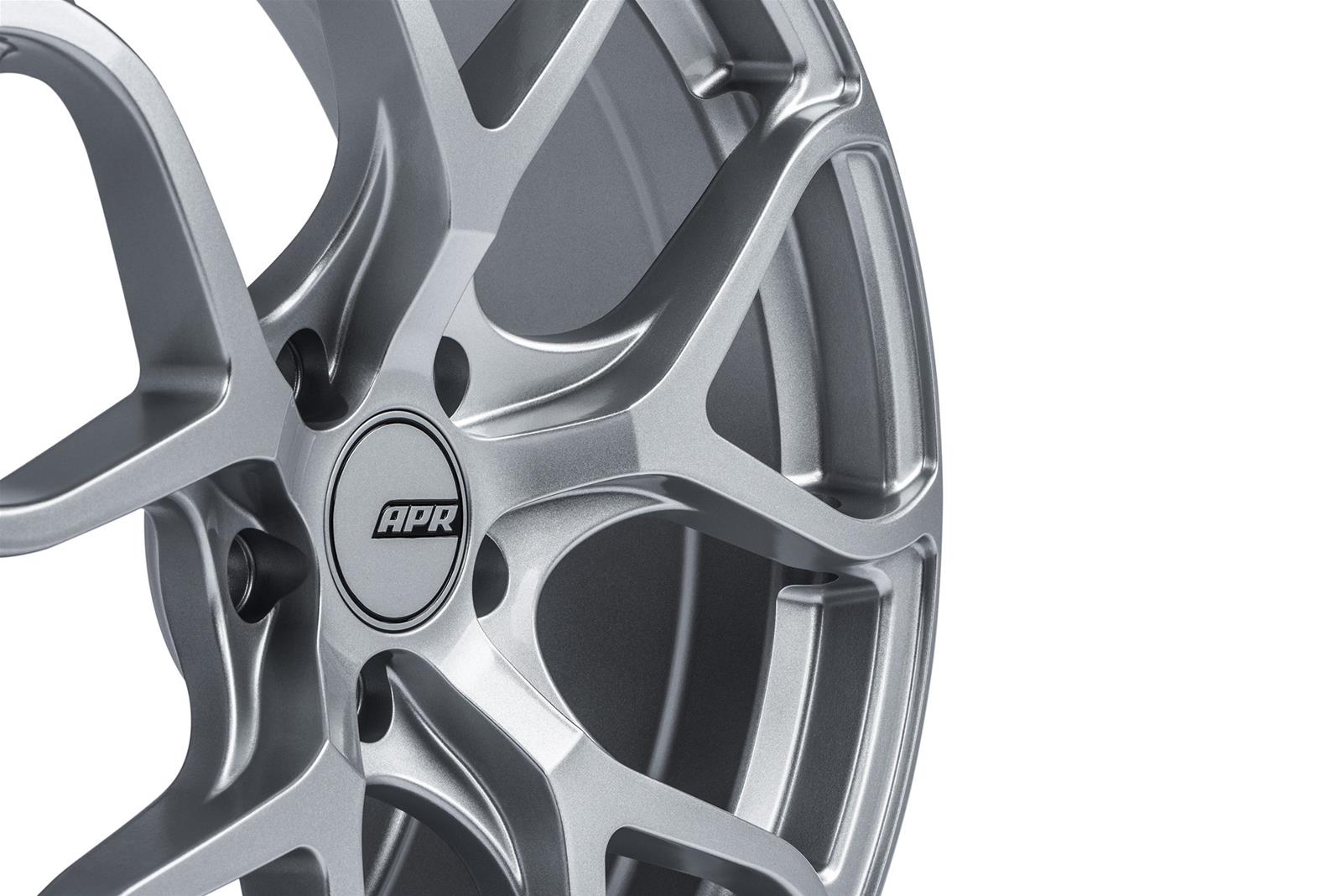 APR A01 Flow-Formed Hyper Silver Wheels 19x8.5 Wheel, Flow Formed, Aluminum, Silver, Satin, 19 in. x 8.5 in., +45mm Offset, 5 x 112mm Bolt Pattern, Each thumbnail 7