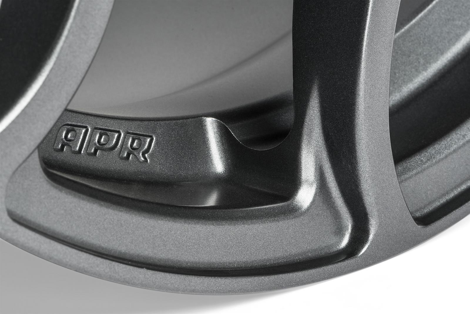 APR A01 Flow-Formed Gunmetal Wheels 19x8.5 Wheel, Flow Formed, Aluminum, Gunmetal, Satin, 19 in. x 8.5 in., +45mm Offset, 5 x 112mm Bolt Pattern, Each