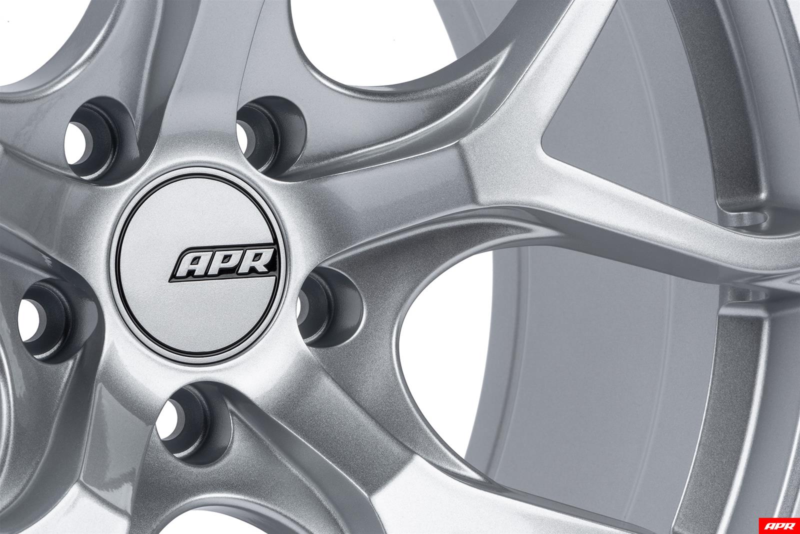 APR A01 Flow-Formed Hyper Silver Wheels 20x9 Wheel, Flow Formed, Aluminum, Silver, Satin, 20 in. x 9 in., +42mm Offset, 5 x 112mm Bolt Pattern, Each thumbnail 2