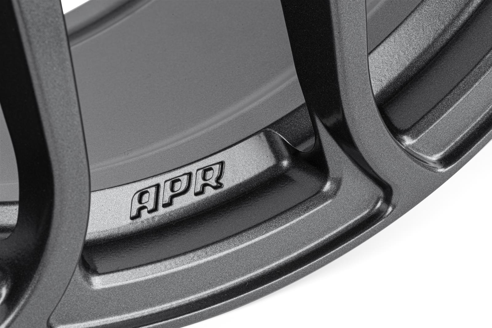 APR A01 Flow-Formed Gunmetal Wheels 18x8.5 Wheel, Flow Formed, Aluminum, Gunmetal, Satin, 18 in. x 8.50 in., +45mm Offset, 5 x 112mm Bolt Pattern, Each