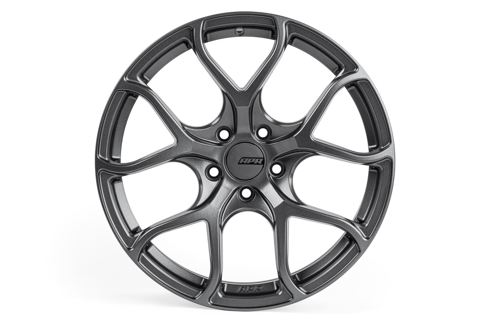 APR A01 Flow-Formed Gunmetal Wheels 18x8.5 Wheel, Flow Formed, Aluminum, Gunmetal, Satin, 18 in. x 8.50 in., +45mm Offset, 5 x 112mm Bolt Pattern, Each thumbnail 2