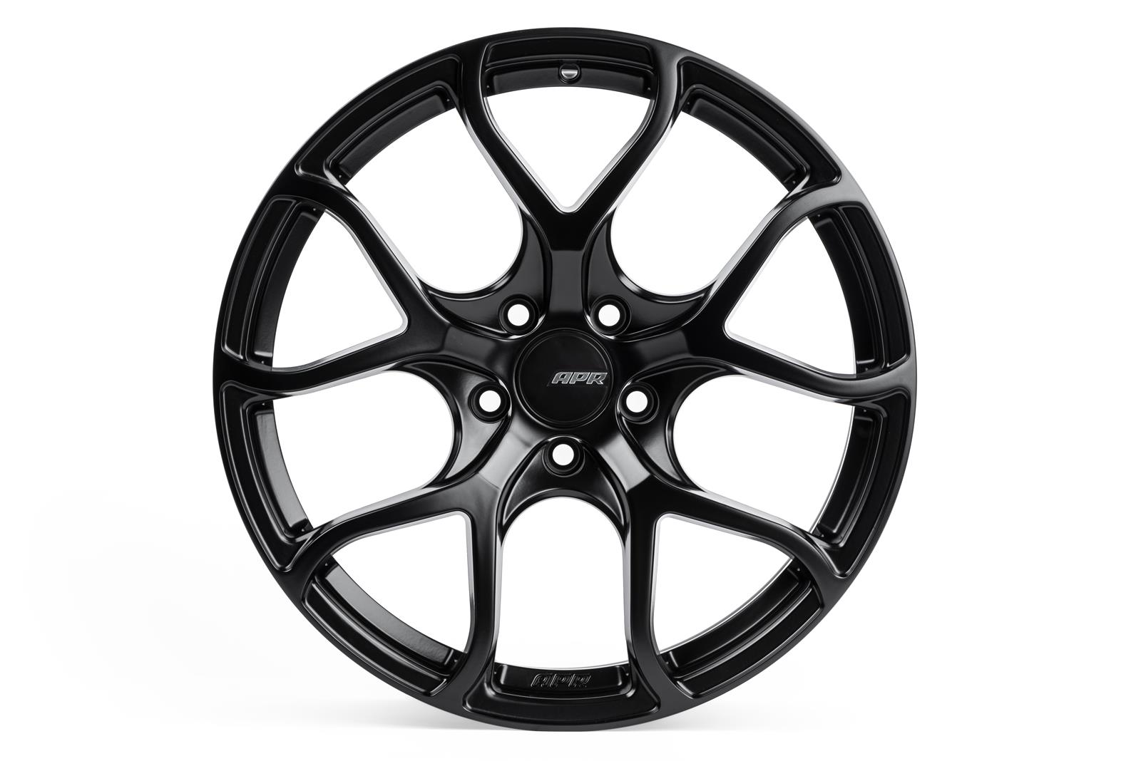 APR A01 Flow-Formed Satin Black Wheels 18x8.5 Wheel, Flow Formed, Aluminum, Black, Satin, 18 in. x 8.50 in., +45mm Offset, 5 x 112mm Bolt Pattern, Each thumbnail 3