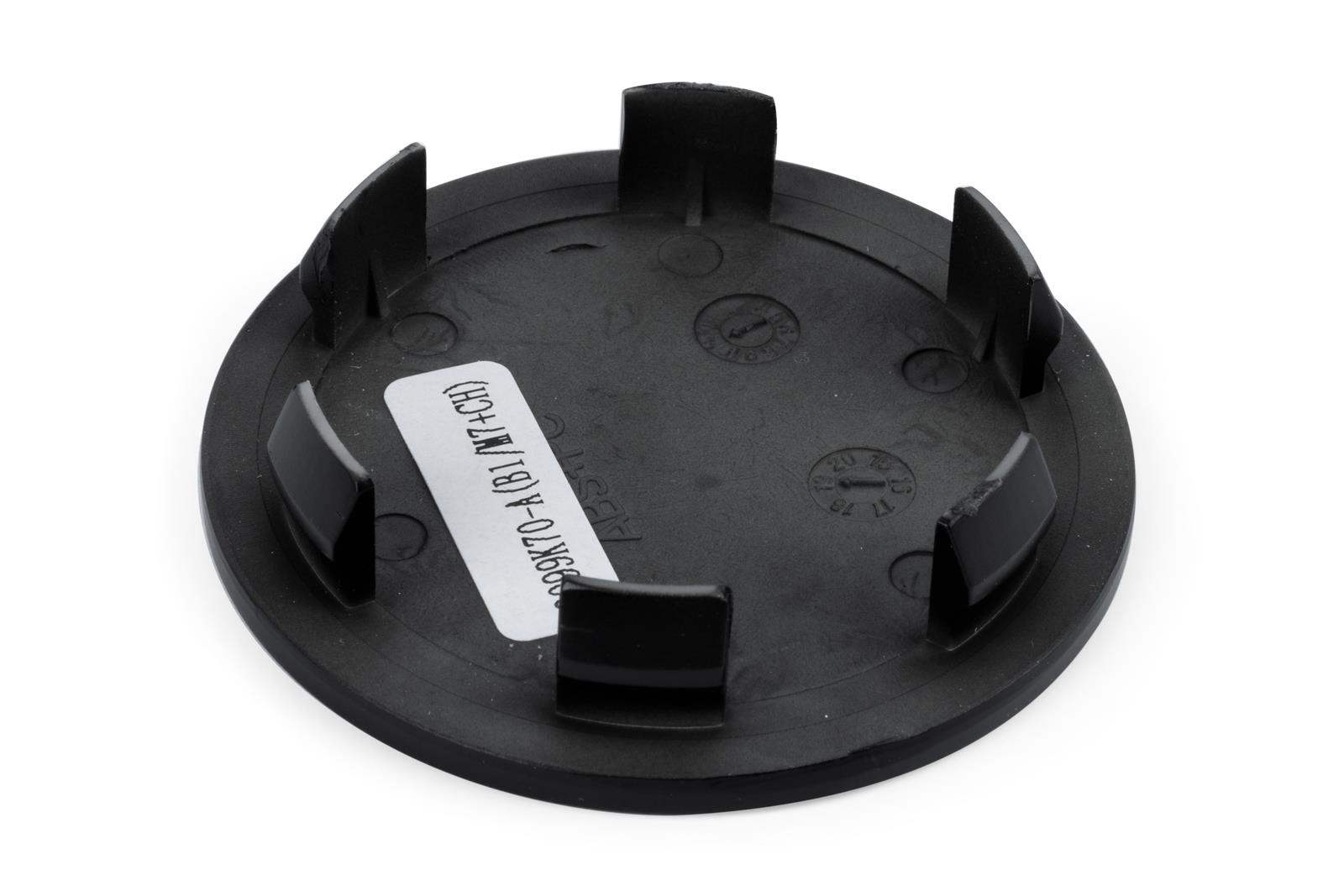 APR Center Caps Z1003510 Cap, Plastic, Push-through, Flat Style, Satin Black, Each
