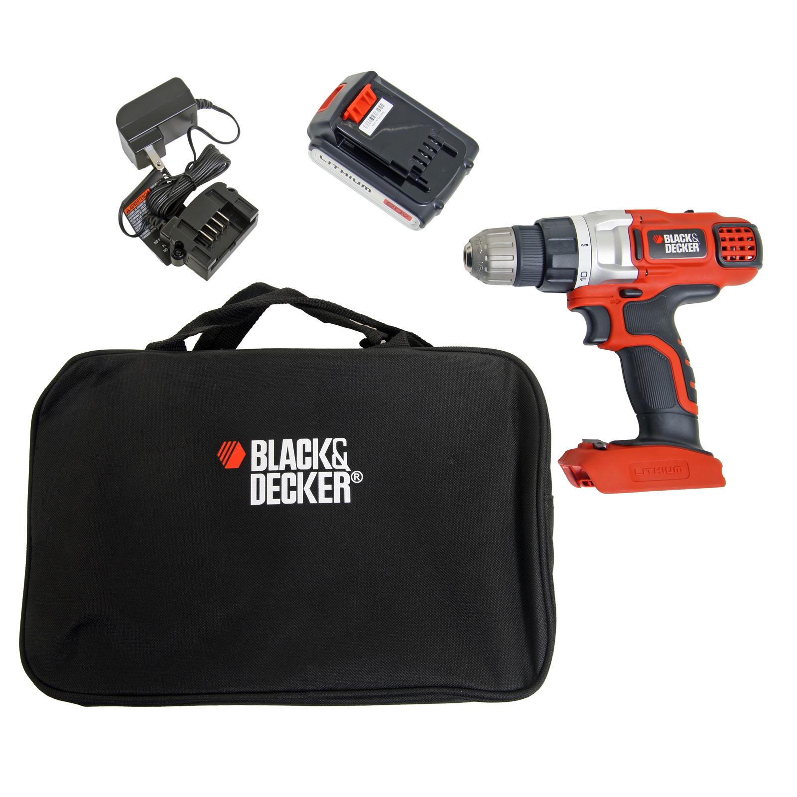 black decker LDX220SBFC 20v max lithium 2 gear drill driver with