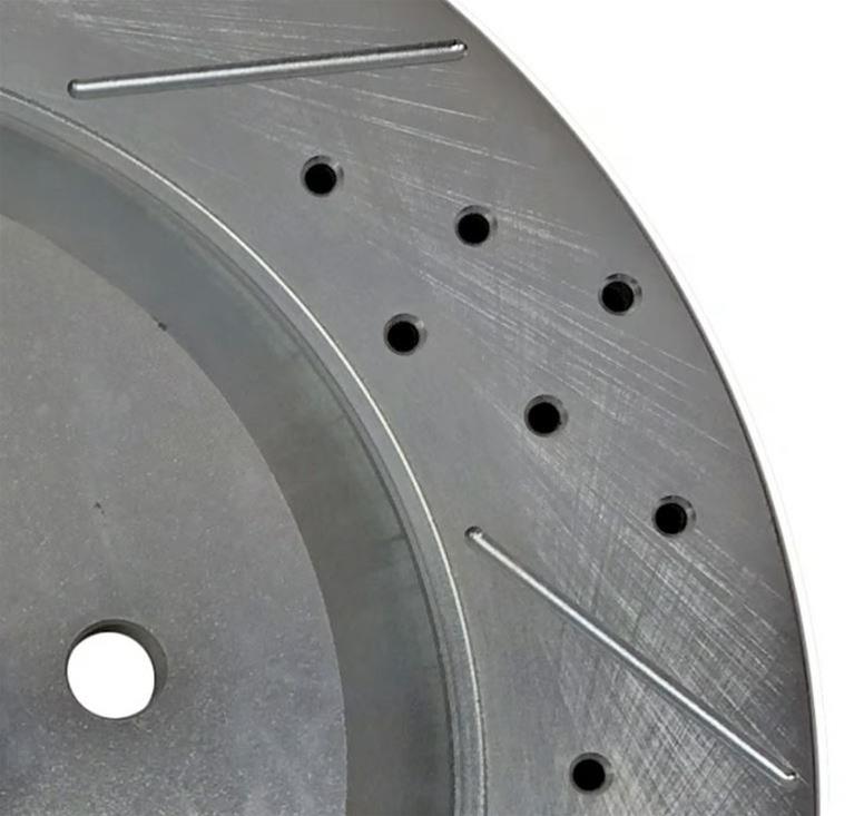 Baer Brakes Big Claw Brake Rotors for 2004-2008 F-150 - 2261030 Rotor, Claw, Cross-Drilled, Slotted, Iron, Zinc Plated, Front, Ford, Pair thumbnail 6