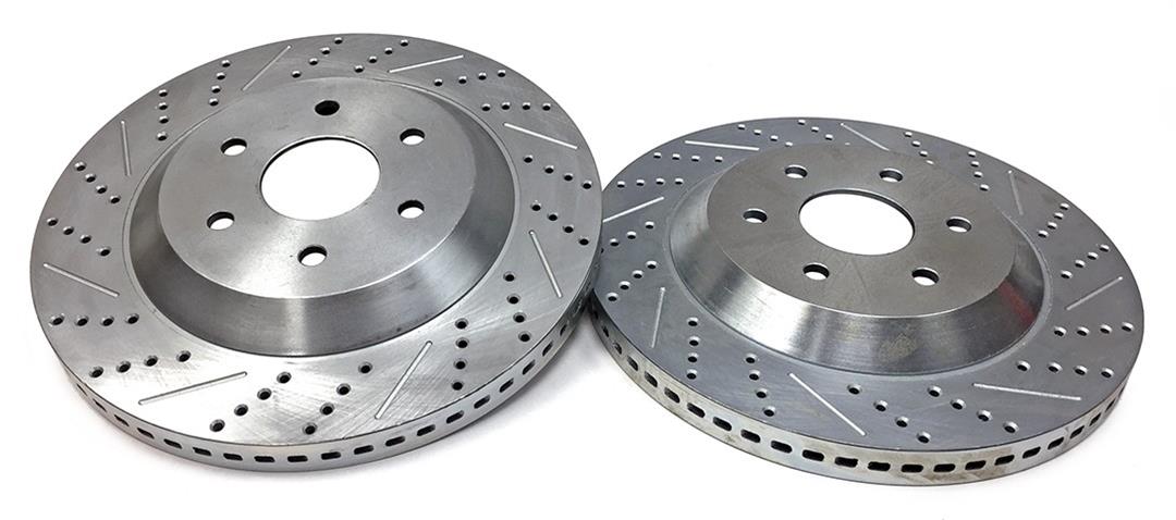 Baer Brakes Big Claw Brake Rotors 2301049 Rotor, Claw, Cross-Drilled, Slotted, Iron, Zinc Plated, Front, Chevy, GMC, Pickup, SUV, Pair thumbnail 8