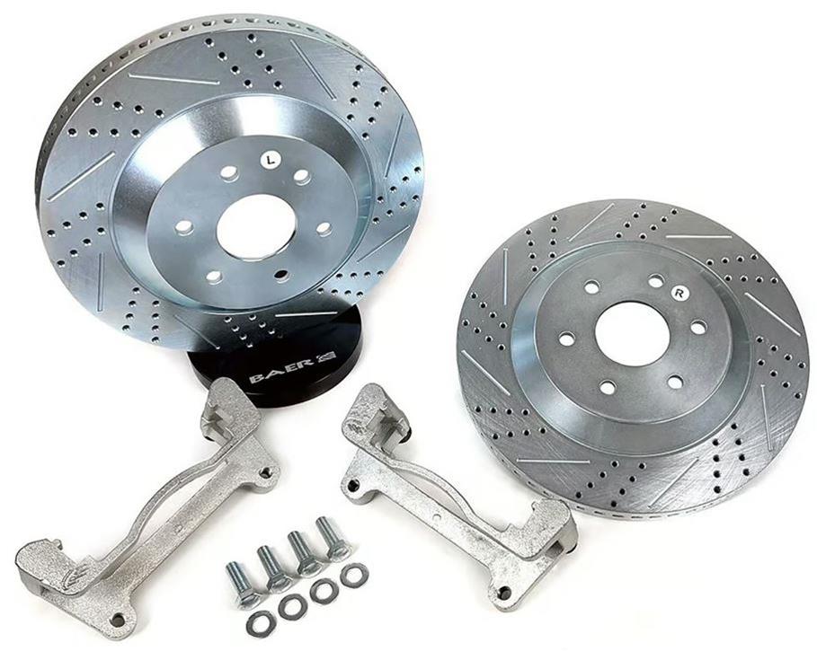 Baer Brakes Big Claw Brake Rotors for 2019-2025 1500 - 2141021 Rotors, Claw, Cross-drilled and Slotted Surface, Iron, Zinc Plated, 16.00 in. O.D., Front, Ram, Pair thumbnail 6
