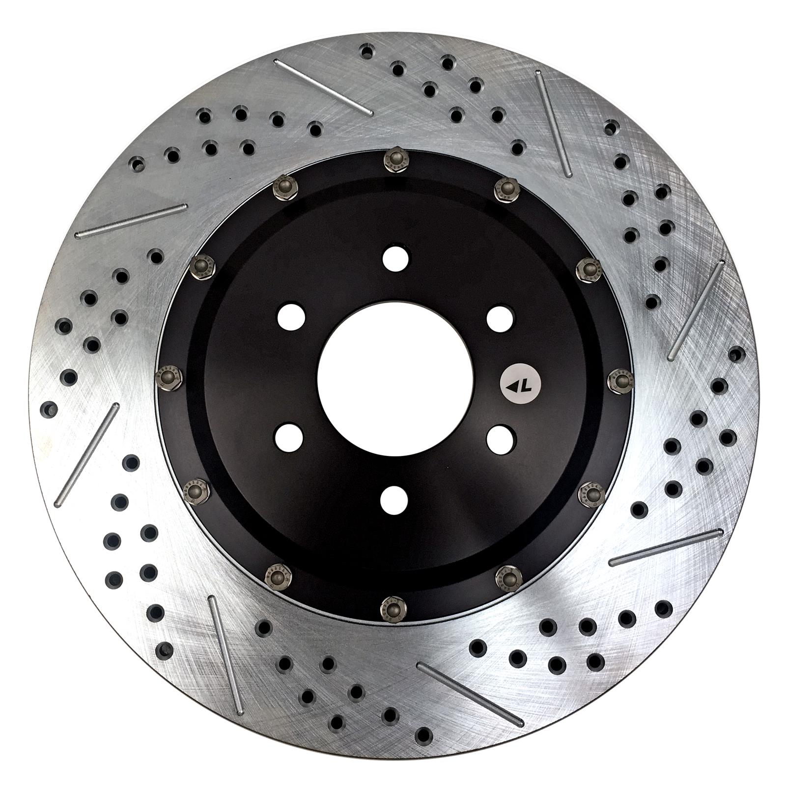 Baer Brakes EradiSpeed+ Brake Rotors 2142006 Rotor, EradiSpeed-Plus, Cross-Drilled, Slotted, Iron, Zinc Plated, Rear, Dodge, Viper, Pair