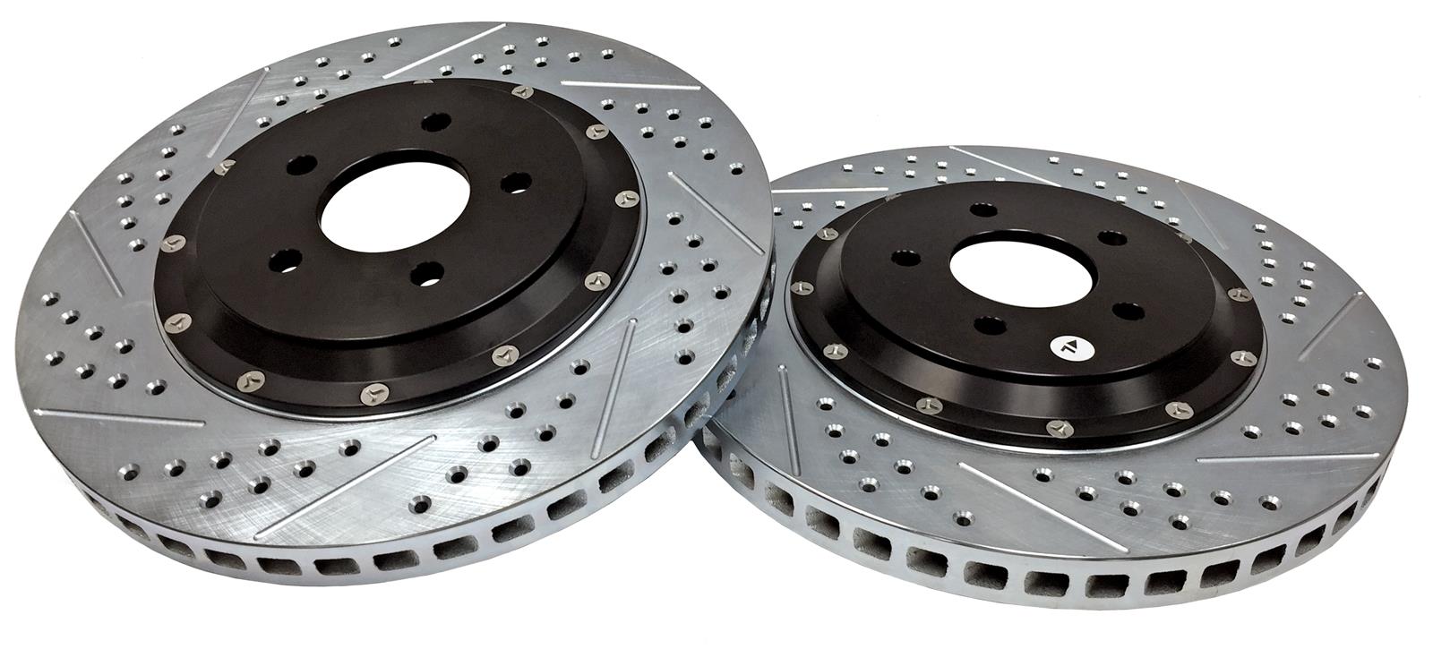 Baer Brakes EradiSpeed+ 1 Brake Rotors 2261026 Rotor, EradiSpeed-Plus 2, Cross-Drilled, Slotted, Iron, Zinc Plated, Front, Ford, Pair thumbnail 3