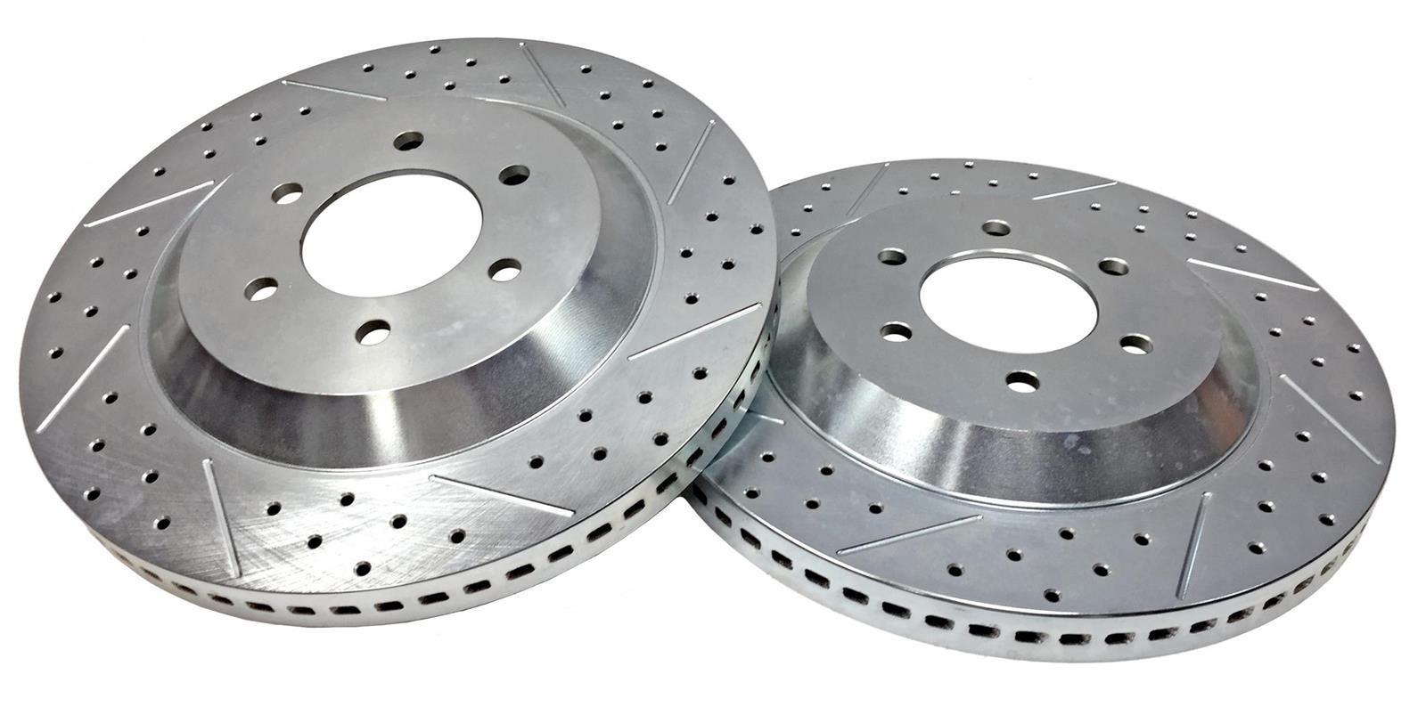 Baer Brakes Big Claw Brake Rotors for 2004-2010 F-150 - 2261029 Rotor, Claw, Cross-Drilled, Slotted, Iron, Zinc Plated, Front, Ford, Pair thumbnail 5