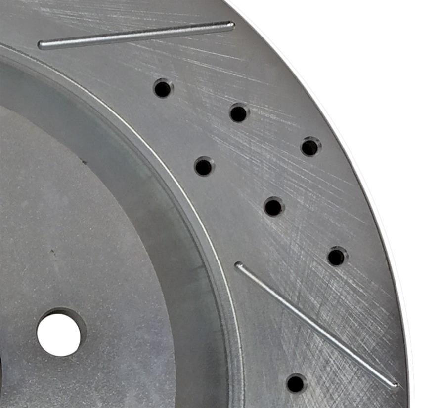 Baer Brakes Big Claw Brake Rotors for 2004-2008 F-150 - 2261030 Rotor, Claw, Cross-Drilled, Slotted, Iron, Zinc Plated, Front, Ford, Pair thumbnail 5
