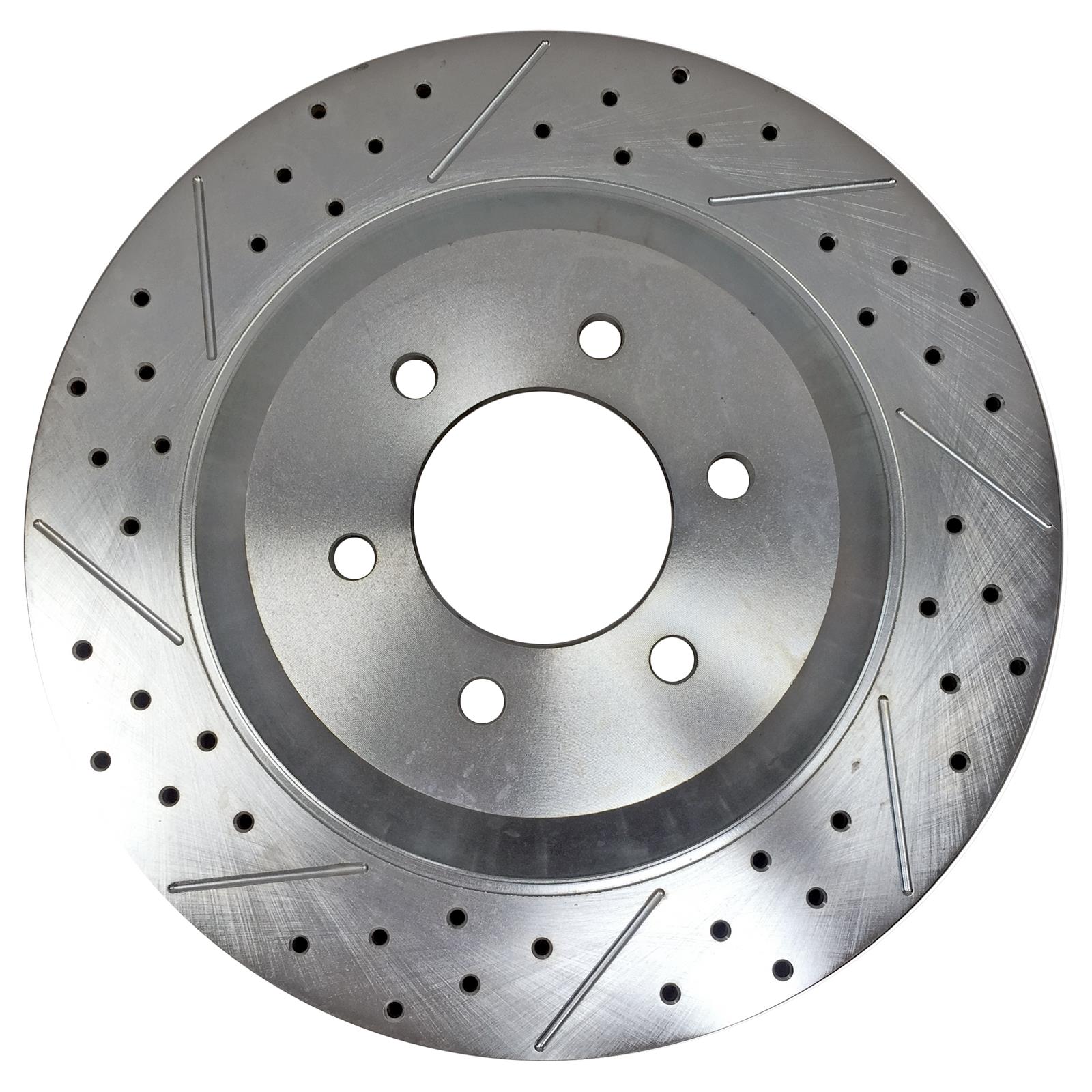 Baer Brakes Big Claw Brake Rotors for 2004-2010 F-150 - 2261029 Rotor, Claw, Cross-Drilled, Slotted, Iron, Zinc Plated, Front, Ford, Pair