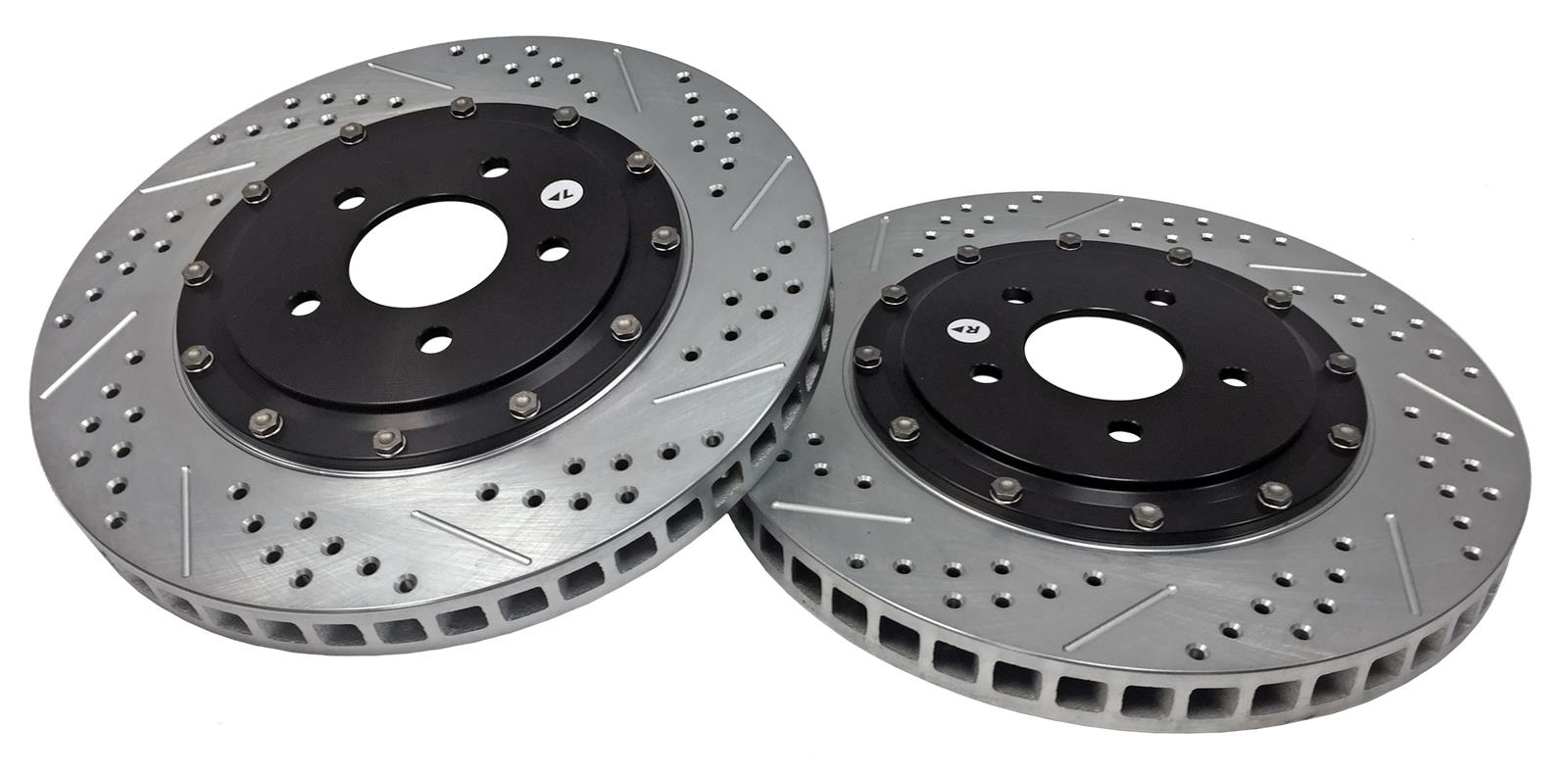 Baer Brakes EradiSpeed+ Brake Rotors 2261031 Rotors, EradiSpeed-Plus, Cross-Drilled, Slotted, Iron, Zinc Plated, Front, Ford, Pair thumbnail 3