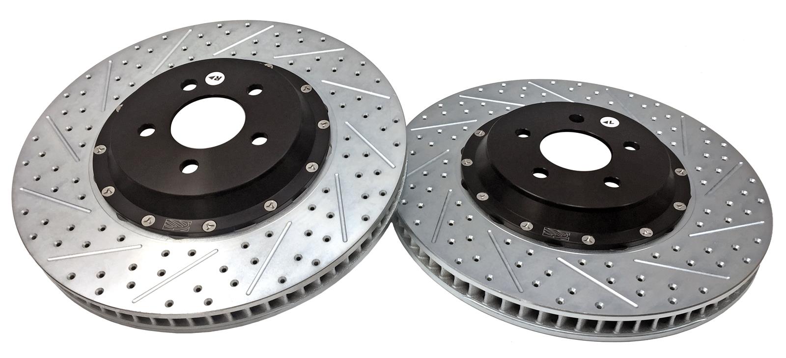 Baer Brakes EradiSpeed+ Brake Rotors 2261042 Rotors, One, Cross-drilled, Slotted, Iron, Zinc Plated, Front, Ford, Pair thumbnail 3