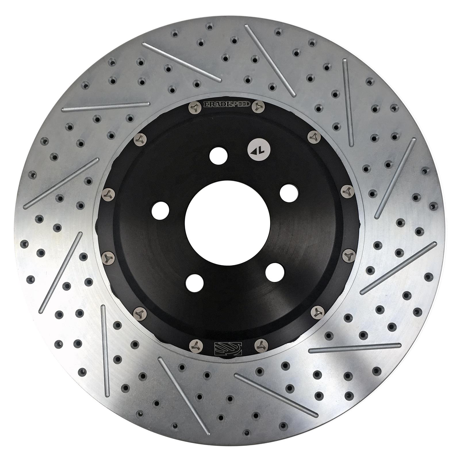 Baer Brakes EradiSpeed+ Brake Rotors 2261042 Rotors, One, Cross-drilled, Slotted, Iron, Zinc Plated, Front, Ford, Pair
