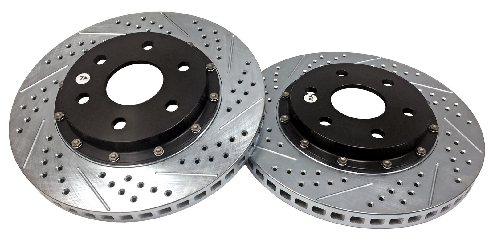 Baer Brakes EradiSpeed+ 1 Brake Rotors 2301028 Rotor, EradiSpeed-Plus 2, Cross-Drilled, Slotted, Iron, Zinc Plated, Front, Chevy, GMC, Pickup, SUV, Pair thumbnail 3