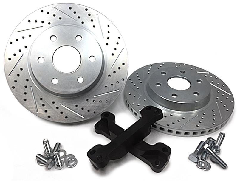 Baer Brakes Big Claw Brake Rotors 2301044 Rotor, Claw, Cross-Drilled, Slotted, Iron, Zinc Plated, Front, Chevy, GMC, Pickup, SUV, Pair thumbnail 7