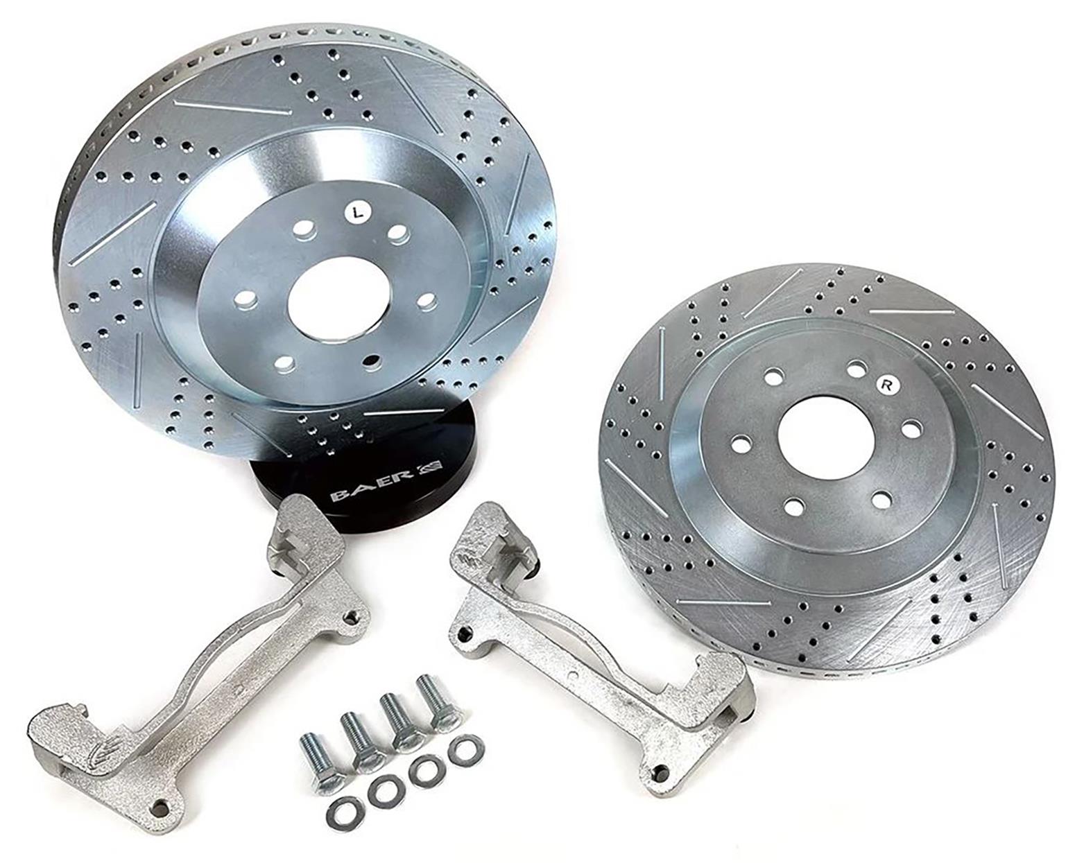 Baer Brakes Big Claw Brake Rotors 2301049 Rotor, Claw, Cross-Drilled, Slotted, Iron, Zinc Plated, Front, Chevy, GMC, Pickup, SUV, Pair thumbnail 4