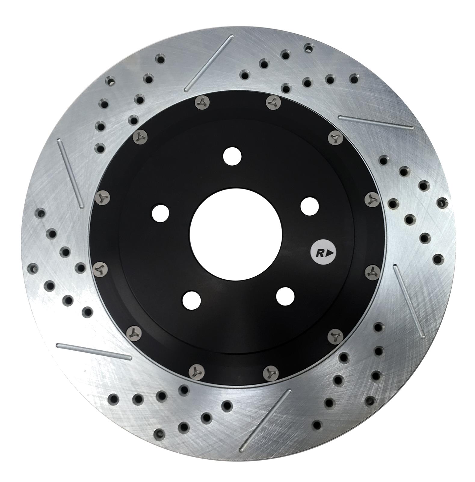Baer Brakes EradiSpeed+ 1 Brake Rotors 2301053 Rotor, EradiSpeed-Plus 2, Drilled, Slotted, Iron, Zinc Plated, Front, Cadillac, Chevy, Pair thumbnail 3