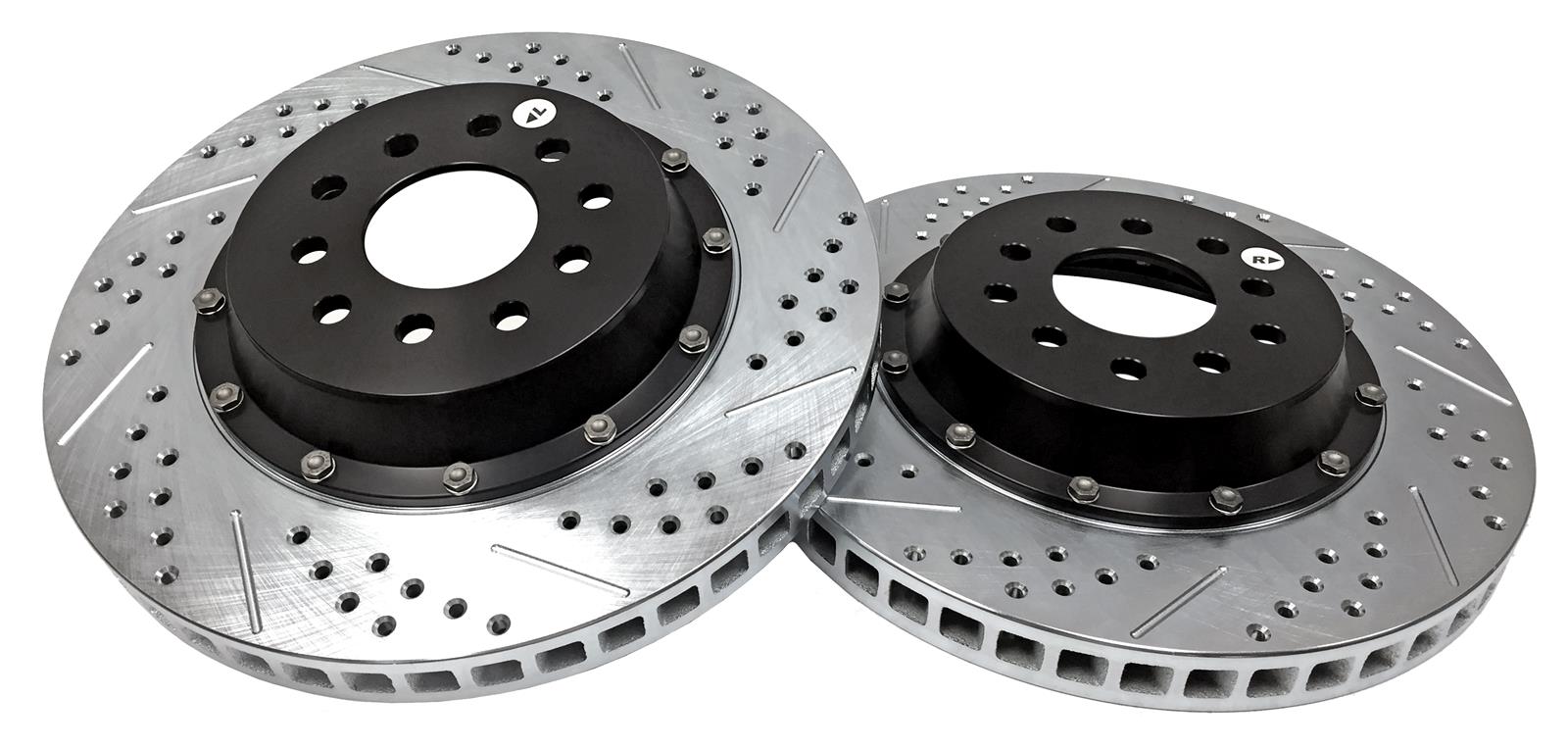 Baer Brakes EradiSpeed+ 1 Brake Rotors 2301054 Rotor, EradiSpeed-Plus 2, Cross-Drilled, Slotted, Iron, Zinc Plated, Front, Pontiac, Pair thumbnail 3